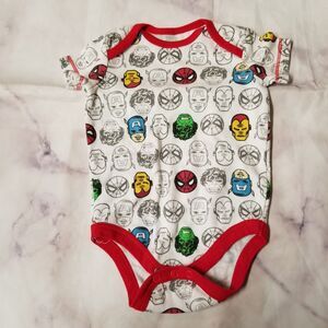 Marvel Superheroes Short Sleeve Bodysuit 3-6M
